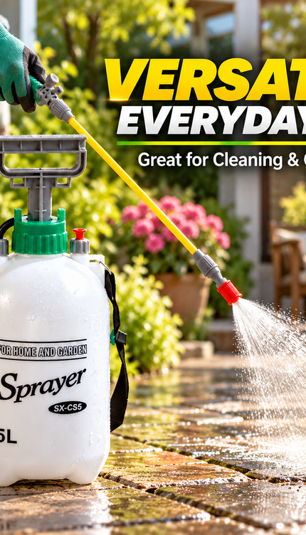 5L Garden Pressure Sprayer Pump Action Weed Killer Chemical Water Spray Bottle