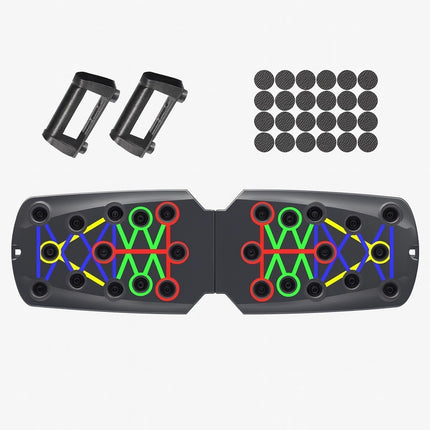 Foldable 14 in 1 Push Up Board Fitness Workout Train Gym Muscle Exercise Press