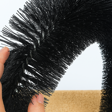 Cat Self Grooming Arch Kitten Massager Bristle Brush Scratcher Play Catnip