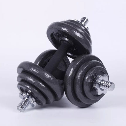 30KG Adjustable Cast Iron Dumbbell Barbell Set