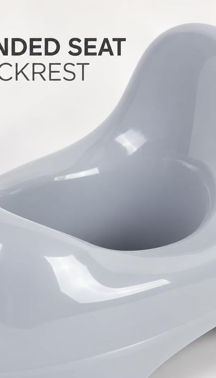 Toddler Potty Training Chair Baby Toilet Trainer Easy Clean Grey Easy Clean