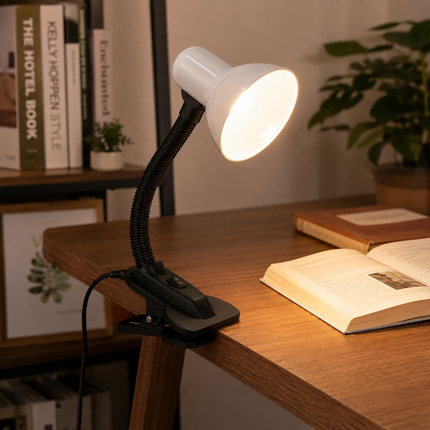 LED Desk Lamp Clip On Adjustable Office Bed Study Table Clamp Reading Light