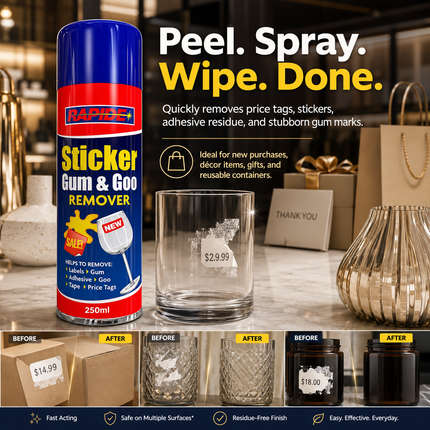 Sticker Remover Spray Gel Label Adhesive Cleaner 250ml