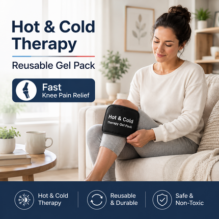 Hot Cold Gel Pack Reusable Pain Relief Knee Shoulder Lower Back Therapy MEDIUM