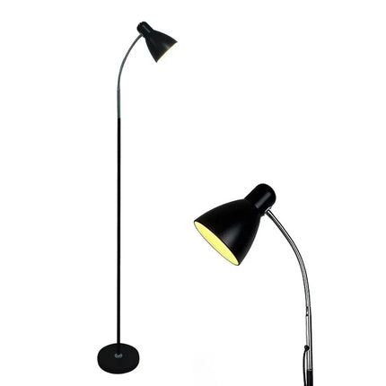 Metal Floor Lamp with Adjustable Neck & Heavy Base, Perfect for Reading & Office