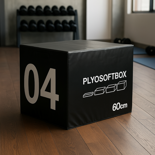 60cm Soft Foam Plyometric Jump Box Stackable Gym Fitness Exercise Equipment