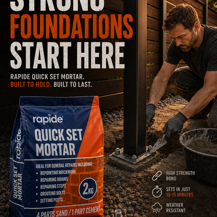 2kg Cement Pre Mix Quick Set Mortar 2kg for Drains Steps Grouting Repair