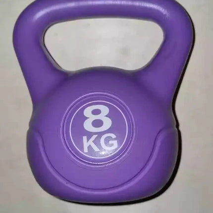 Vinyl Kettlebell Weight Set 4KG–20KG Cast Iron Gym Fitness Training Workout