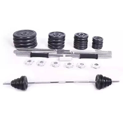 50kg Adjustable Dumbbell & Barbell Set