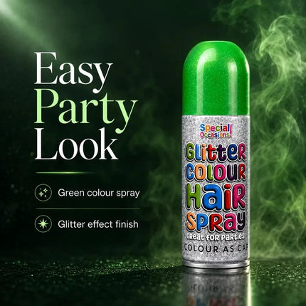 Temporary Hair Colour Spray 200ml Washable Glitter & Classic Dress Party Colours