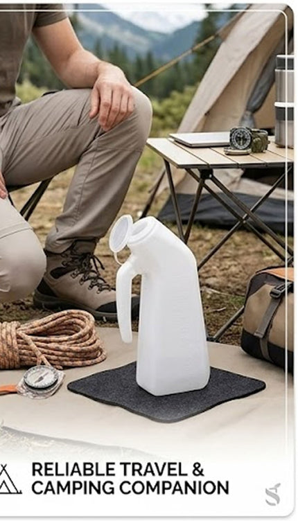 Male Urinal Bottle 1L Leak Proof Elderly & Medical Use Urine Container