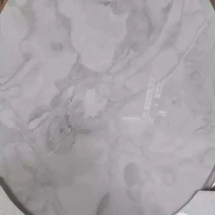 18" UNIVERSAL BATHROOM TOILET SEAT GREY MARBLE STONE CLOSE WC SEAT + FITTINGS