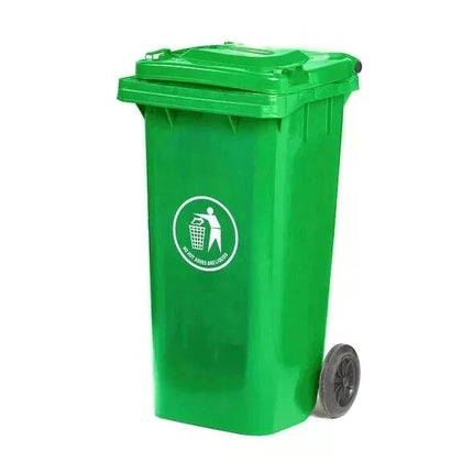 Outdoor Wheelie Bin Trash Can 100L/120L EN840 Large Rubbish Waste Dustbin