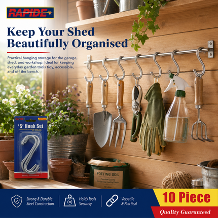 Stainless Steel S Hooks – Pack