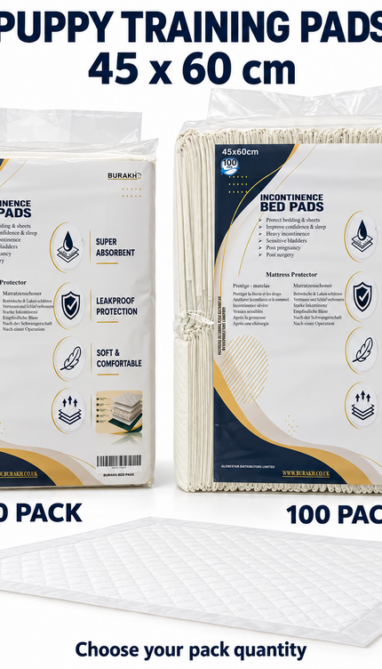 Puppy Training Pads 50/100 Pack Super Absorbent Leakproof Dog Toilet Pee Mats