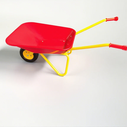 Metal Kids Wheelbarrow Garden Outdoor Construction Gardening Toys Play Tool