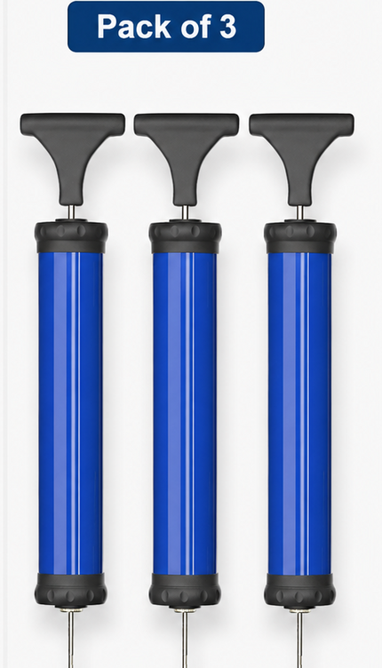 3x Portable Ball Pump Manual Air Inflator for Balls Toys Sports & Gym Inflatable