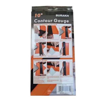 Contour Gauge with Lock 10" Shape Duplicator Profile Gauge Tool &Tiling Laminate
