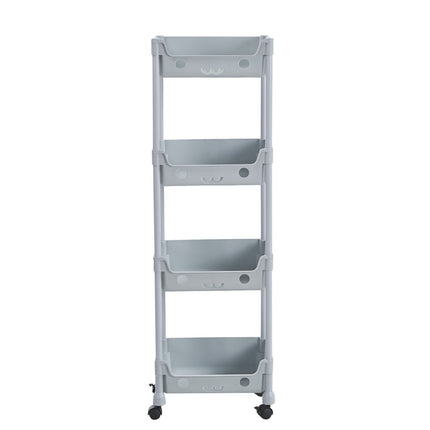 3/4 Tier Storage Trolley Cart on Wheels 4 Tier Kitchen Bathroom Laundry Rolling
