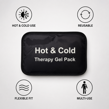 Hot Cold Gel Pack Reusable Heat Ice Therapy Migraine Sports Injury Pain Relief