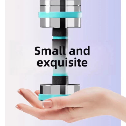 Adjustable Dumbbell Pair 30kg Anti Slip Ultra Compact Chrome Steel Gym Fitness