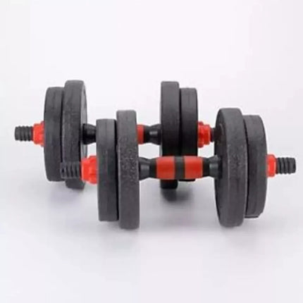 40KG Adjustable Dumbbell & Barbell Weight Set with Push-Up Bar Rod for Home Gym