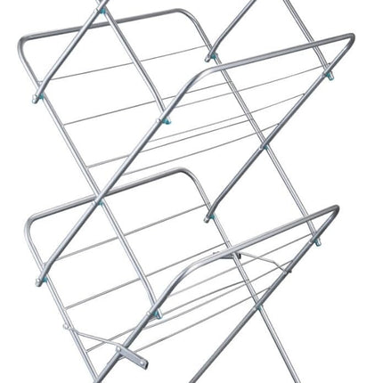 3 Tier Folding Clothes Airer Indoor Laundry Drying Rack Freestanding Metal Dryer