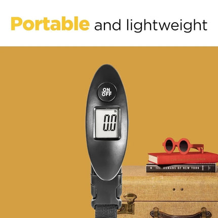 Digital Luggage Weight Scale Portable & Convenient Auto Off Function Black