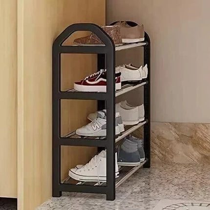 3-Tier Black Shoe Rack Stand