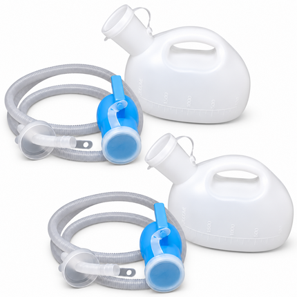 Urinal Bottle 2L Men Spill-Proof 1.5M Hose Portable Bedside Travel Car Camping