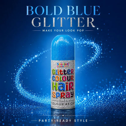 Temporary Hair Colour Spray 200ml Washable Glitter & Classic Dress Party Colours