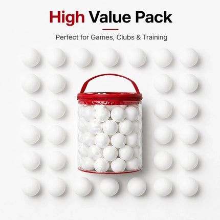 ABS Table Tennis Balls with Storage Jar for Training & Games