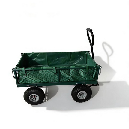 Folding Wagon Collapsible Trolley Cart with Wheels 200kg Load for Camping Garden