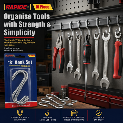 Stainless Steel S Hooks – Pack