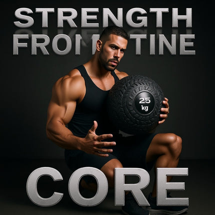 Core Balance Slam Ball Bounce Resistance Gym Yoga Weighted Medicine Ball 25KG