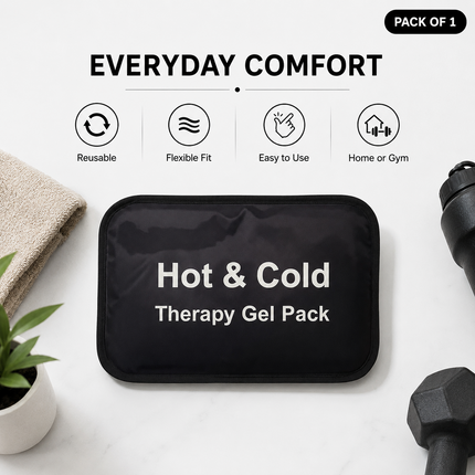 Hot Cold Gel Pack Reusable Heat Ice Therapy Migraine Sports Injury Pain Relief