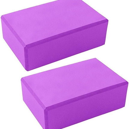 Yoga Gym Blocks Brick Foam Pair Exercise Training Pilates Meditation Anti Slip