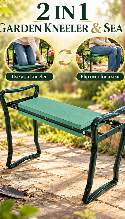 Garden Kneeler Seat 2 in 1 Folding EVA Foam