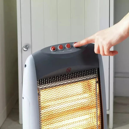 Electrical Halogen Heater 1.2kW 3 Heat Settings For Home & Office Heater - NEW