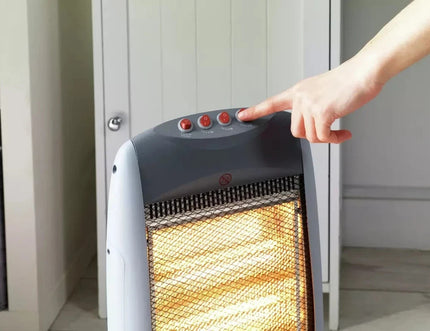 Electrical Halogen Heater 1.2kW 3 Heat Settings For Home & Office Heater - NEW