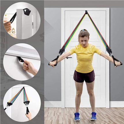 Resistance Bands Set Workout Door Anchor Ankle Straps with Handles ForShape Body