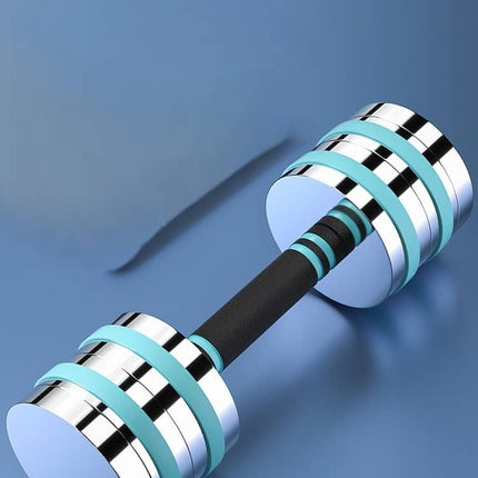 Ultra Compact Dumbbell Set Chrome Steel Adjustable Anti-Slip Grip Gym Exercise