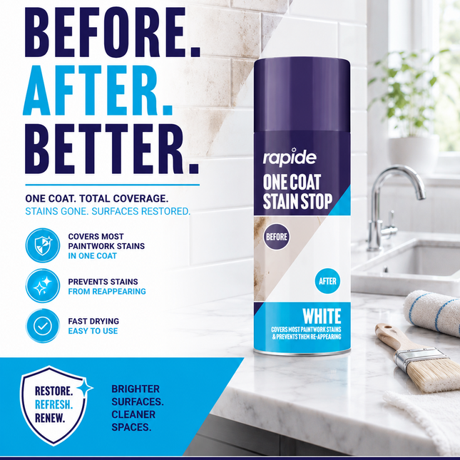 Stain Stop Spray 400ML White Damp Mould Blocker