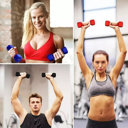 Neoprene Dumbbells 6KG x 2 Weights Iron Hand Aerobic Workout Fitness Gym Orange