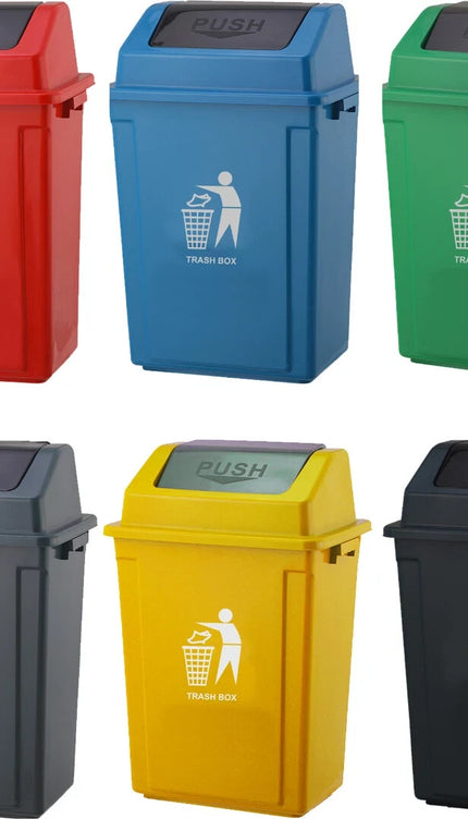 Large Swing Lid Recycling Bin for Kitchen & Home