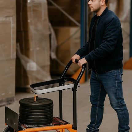 Heavy Duty Folding Sack Truck Industrial Hand Trolley Warehouse Car Cart 80kg