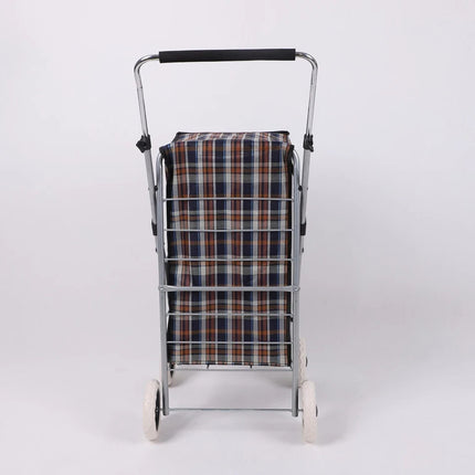 Folding Shopping Trolley Cart 4 Wheel With 60L Insulated Cooler Bag Portable