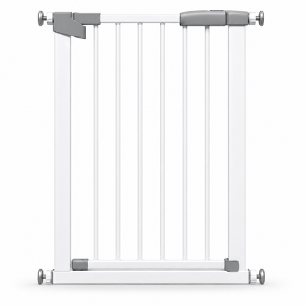 Baby Stair Gate | Pressure Fit Auto-Close Child & Pet Safety Gate – White