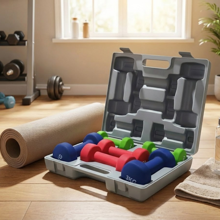 12kg Home Gym Dumbbell Set