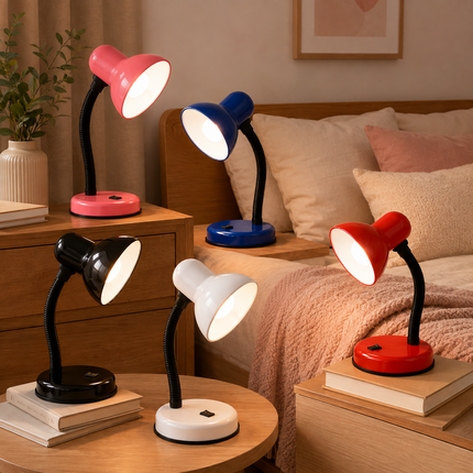 Study Desk Lamp Flexible Neck E27 40W Simple Design for Study Work Room Home